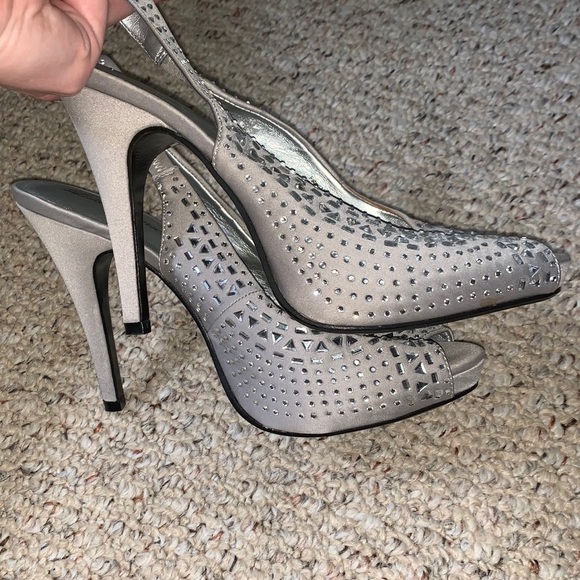 Silver Sparkle High Heels - Picture 4 of 4